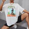 Alex G Funny Print T-shirt Fashion Style Gothic Casual Top Loose Short Sleeve Crew-neck Shirt