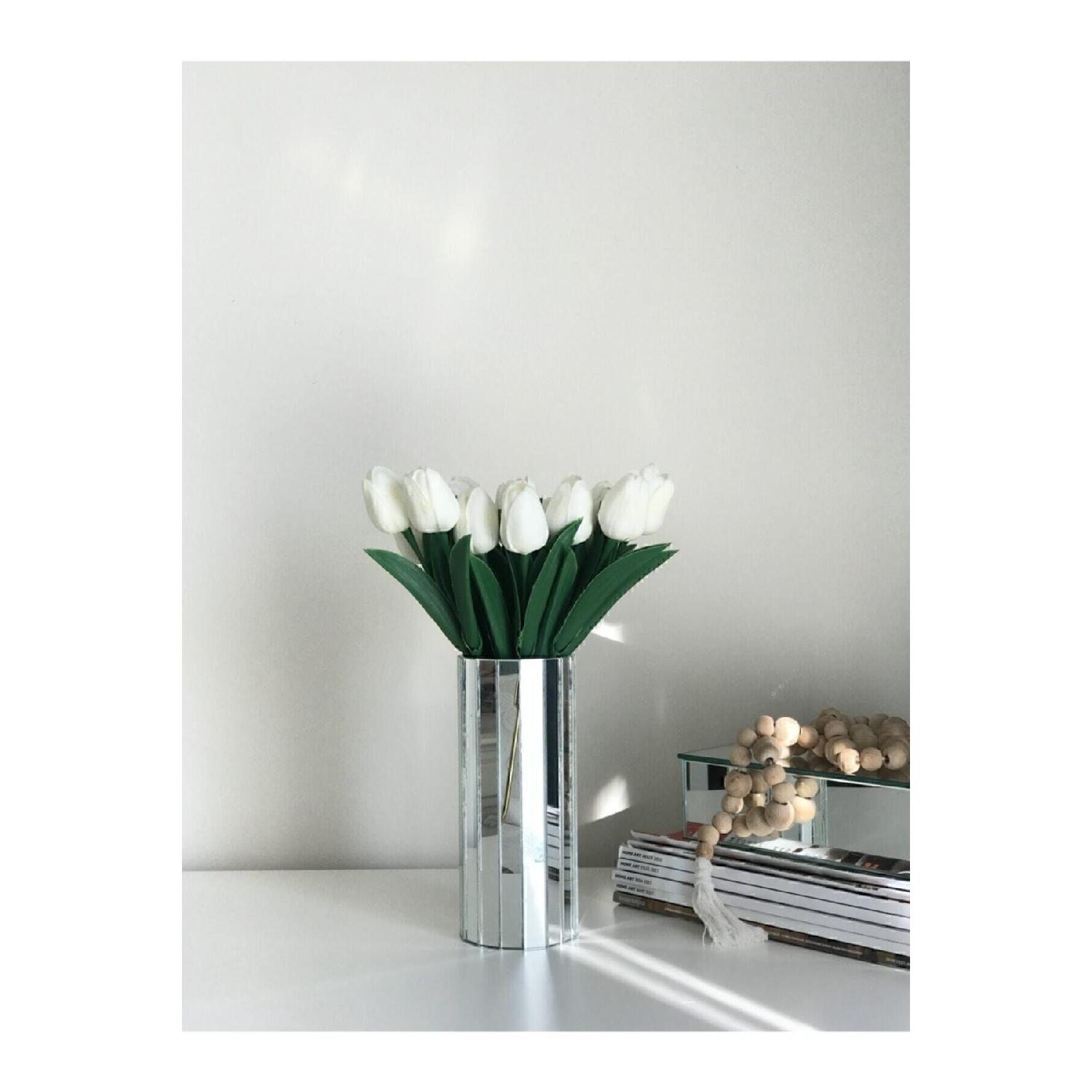 

Mirror Vase Silver Stylish Decoration срібний