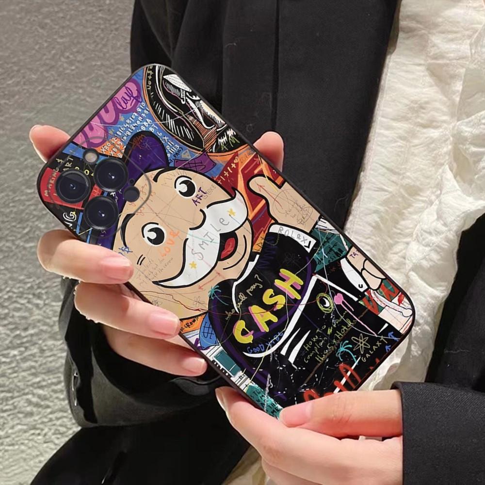 Cartoon Luxury Dollar MonopolyS Phone Case For iPhone 15 14 11 12 13 Mini Pro XS Max Cover 6 7 8 Plus X XR SE Funda Shell