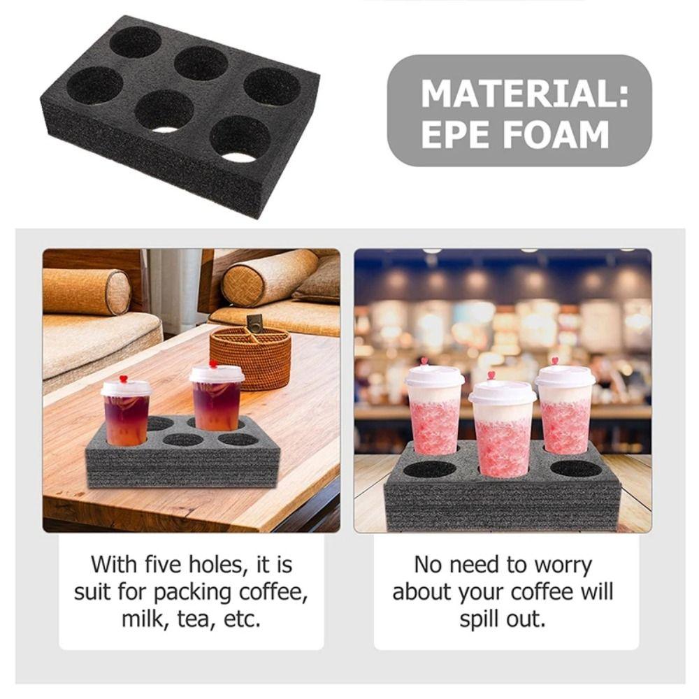 Large Capacity Drink Tray Thickness 7cm Takeout Coffee Trays for Out Take Packing Go Carry Drinks
