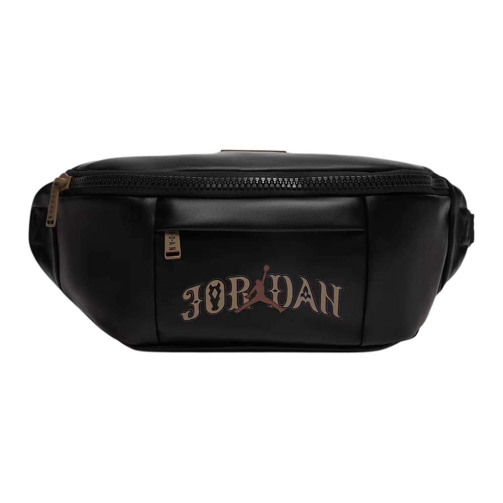 Jordan Regal New Year Series Minimalist Versatile Synthetic Leather Waist Bag Unisex Waist Bag Black IV4749-010 Black