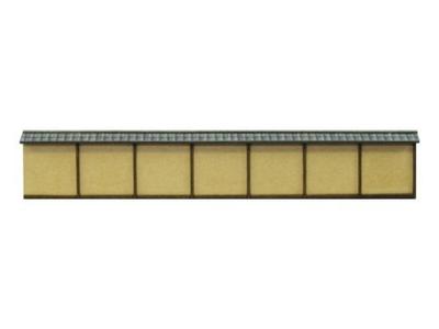 Sankei Diorama Option Kit Fence F Earthen Wall Paper Craft Kit 1/150