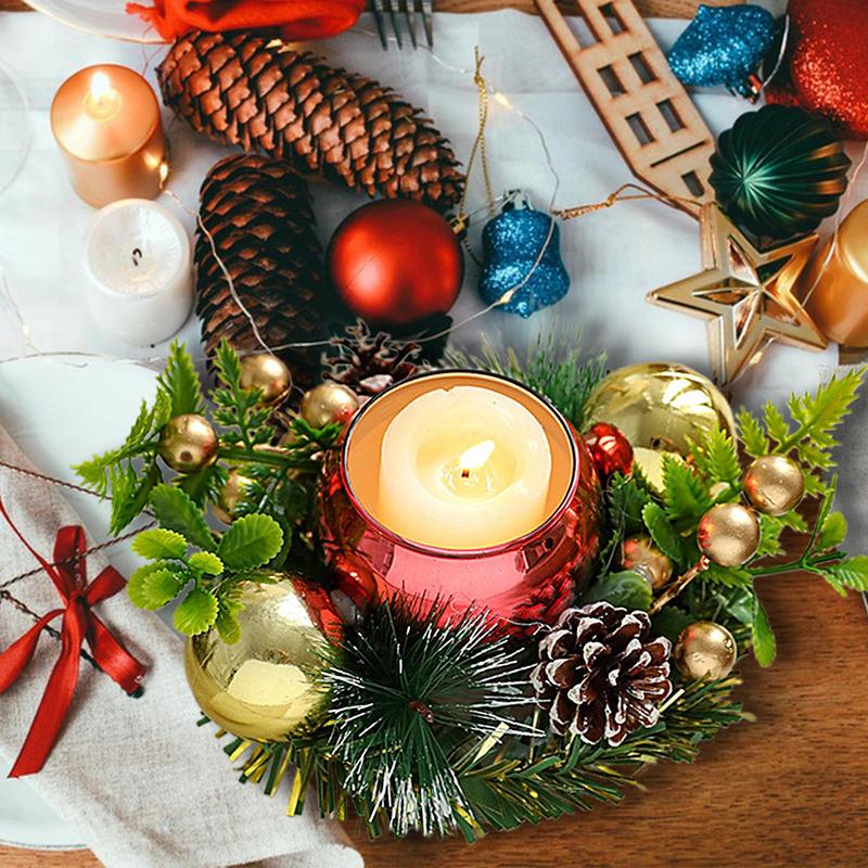 Christmas Candle Holders Decorative Vintage Small Farmhouse Candles Stick Candleholder Rustic Vintage Small Farmhouse Candles