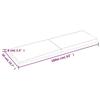 VidaXL Dessus de table bois chêne massif traité bordure assortie 364037