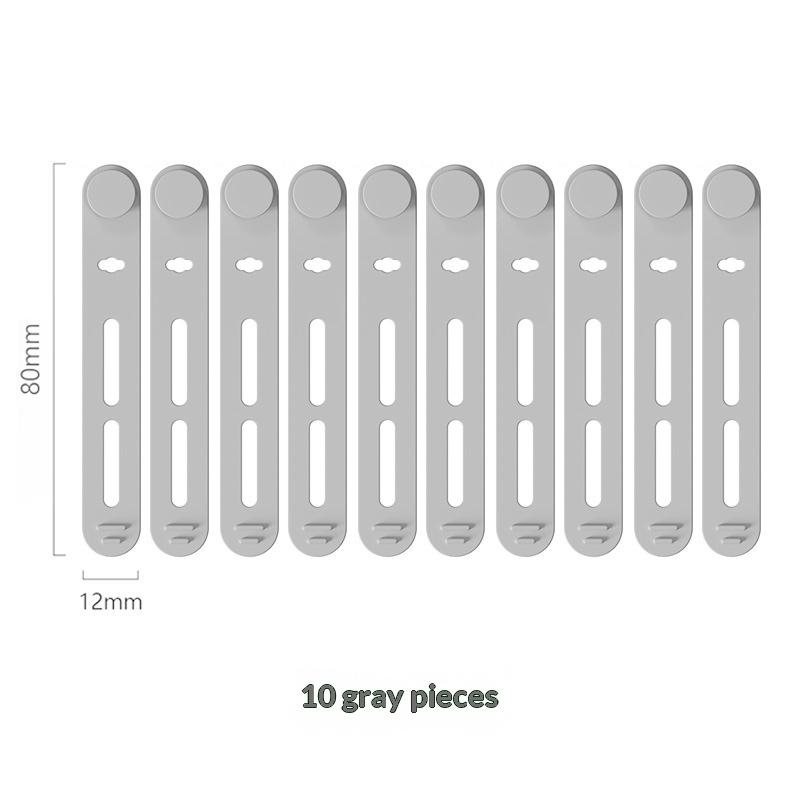 10 Pcs Creative Silicone Cable Organizer Data Cable Headphone Cable Storage Charging Cable Sorting Multifunctional Winder Strap