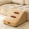 2/3  Steps Puppy Stairs Non-Slip Ladder Dogs Pets Secure Stairs Ramp for Dogs Protect Older Dogs  with Joint Pain Sofa Bed Ladde