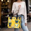 Cute Cat Print Tote Bag Fashion Casual Large Capacity Daily Shopping Handbag for Women