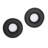 Lot de 2 coussinets d'oreille de rechange pour casque Sennheiser HD25, noir