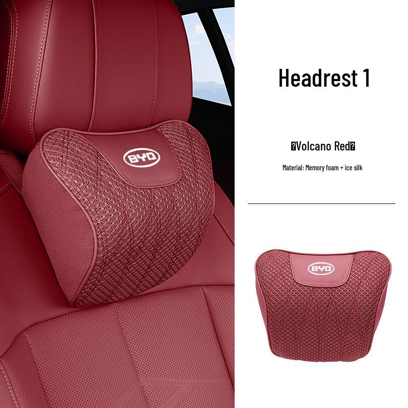 BYD Autokopfstütze Lendenwirbelstütze & Eis-Seiden-Sitzkissen für Qin, Yuan, Han, Song PLUS, dmi Tang DM & Champion Edition EV