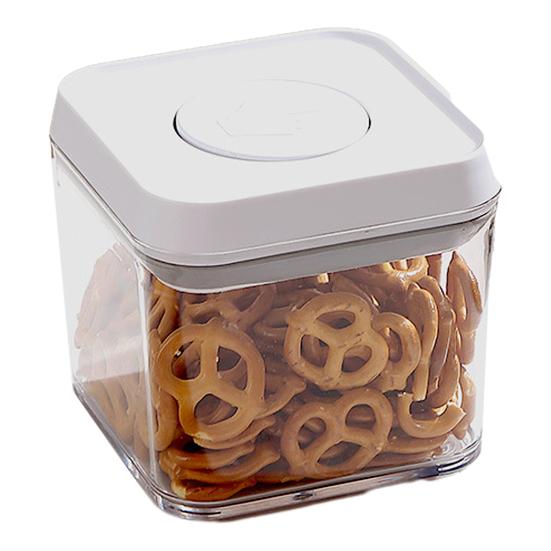 Airtight Food Container with Pop Lid Stackable Kitchen Pantry Organizer One Button Opening Flour Sugar Container for Cereal Rice Flour Pasta Snacks