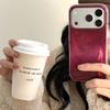 Drop-Proof Double Layer Burgundy Gradient Case for iPhone 14/13 and Apple 17/16/15 Pro Max