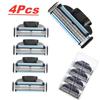 4Pcs Compatible Blade Standard Manual 3-layer Razor Blade for MACHE 3