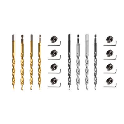 Hex/Round Shank Oblique Hole Locator Drill Bit for Precise Hole In Woodworking Constructed from High Speed Steel Build