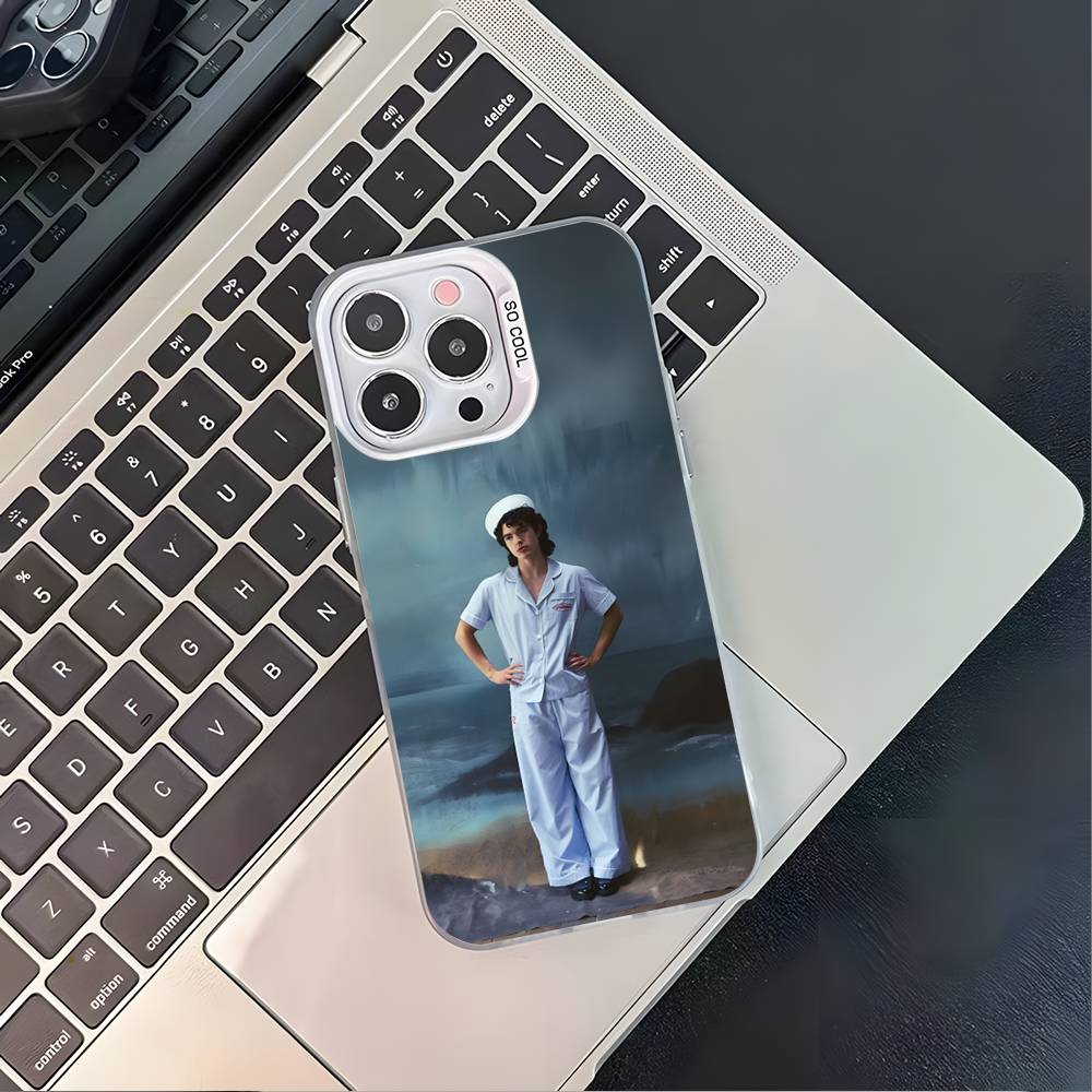 C-Conan Gray Wishbone Phone Case For iPhone 16,15,14,13,12,11,Pro,XS,Max,Plus,Mini,SE4,E Black Matte Shockproof Cover
