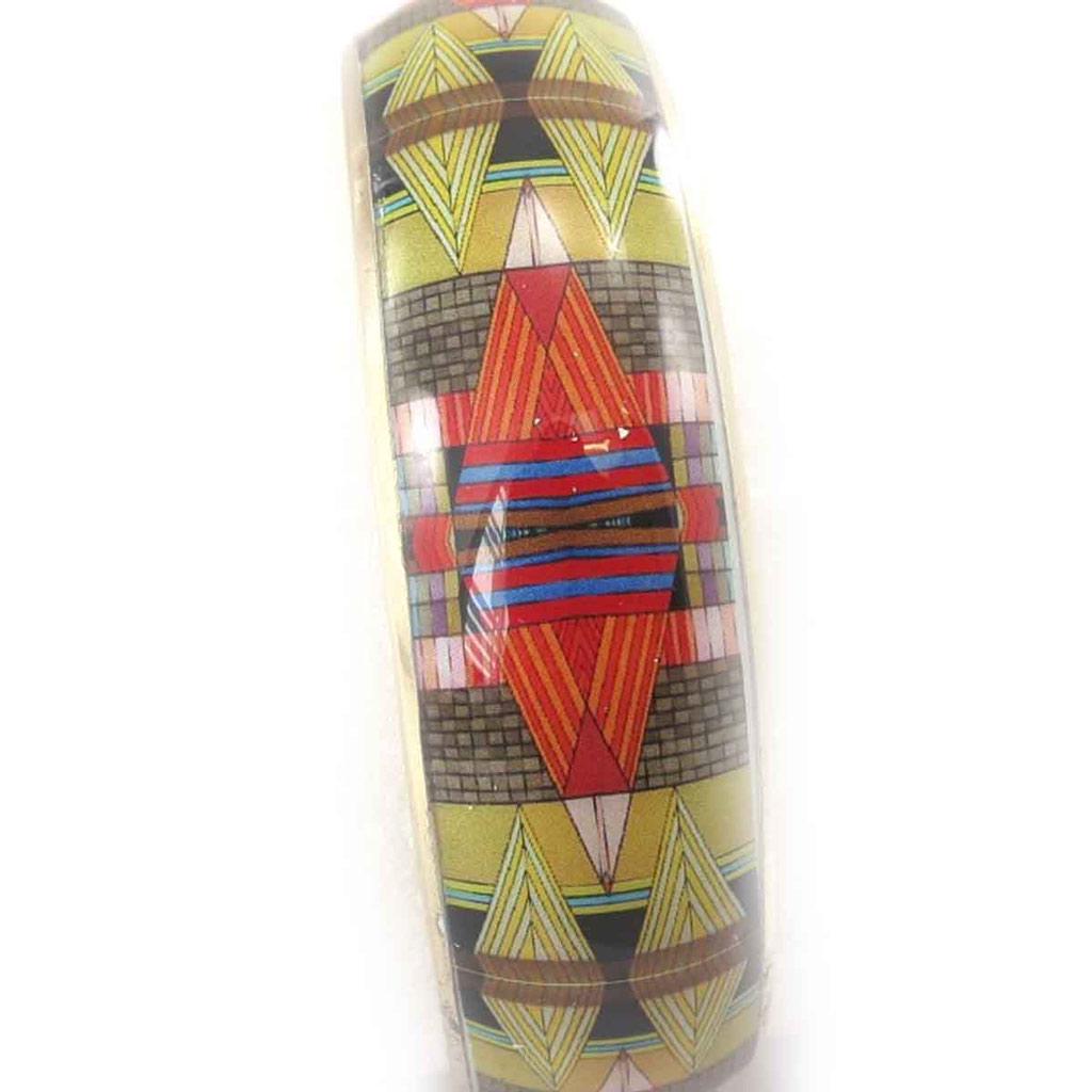 Les Trésors De Lily [J9168] - Orange Green 'Bohemian Rhapsody' Designer Bracelet