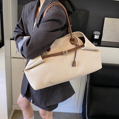 Lässige Canvas-Tasche mit großem Fassungsvermögen für Damen, 2025 neu, vielseitige Schulter-Unterarmtasche, tragbare Tragetasche
