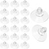 20 Pack Transparent Anti-Collision Suction Cups 20mm/0.8" Sucker Hanger Pads PVC Suctions Cup Without Hooks Clear Plastic Suctions Pads for Glass