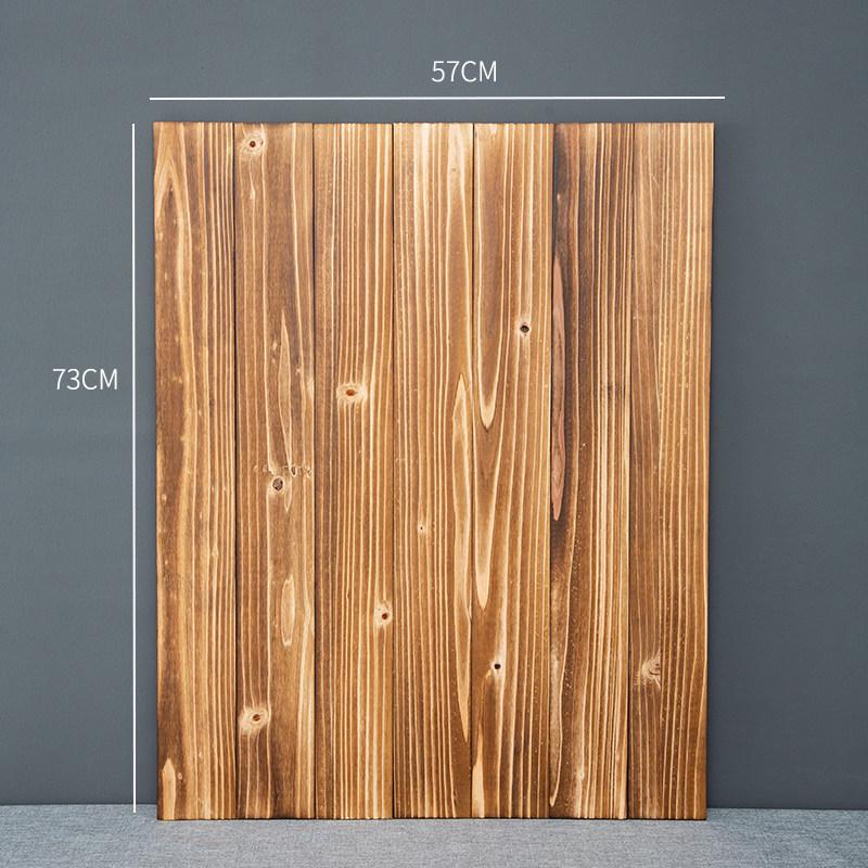 Vintage Fotorekvisita och Matdisplay i Massivt Trä