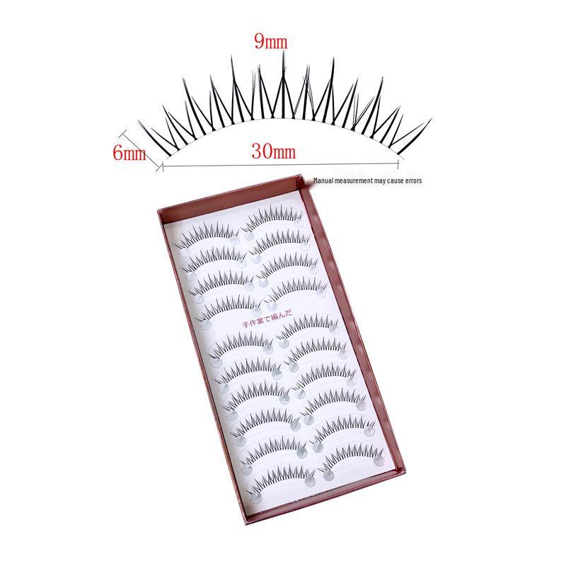 Pack of 10 Upgraded 720 Clear Stem False Eyelashes in Little Devil, Little Crescent, and Little Flame Styles 10-11mm