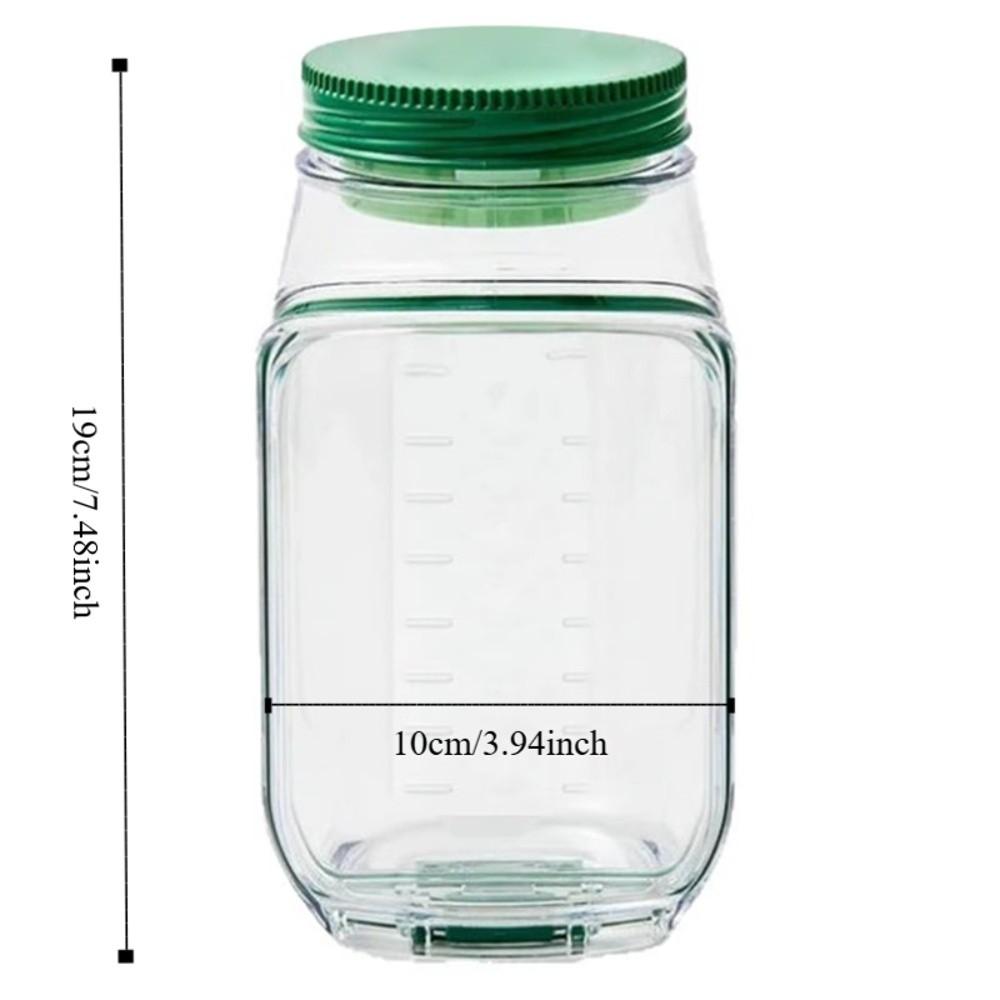 Plastic Salad Container Transparent Salad Pod Keep Fresh Organizer Mason Jar Meal Prep