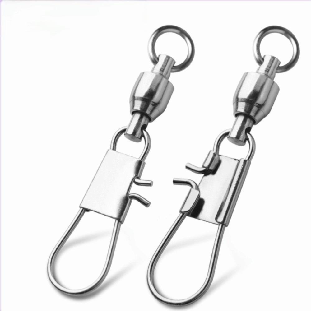 Ball Bearing Fish Snap Swivels Rolling Swivel Fishing Connector Fishing Swivels  Fishhook
