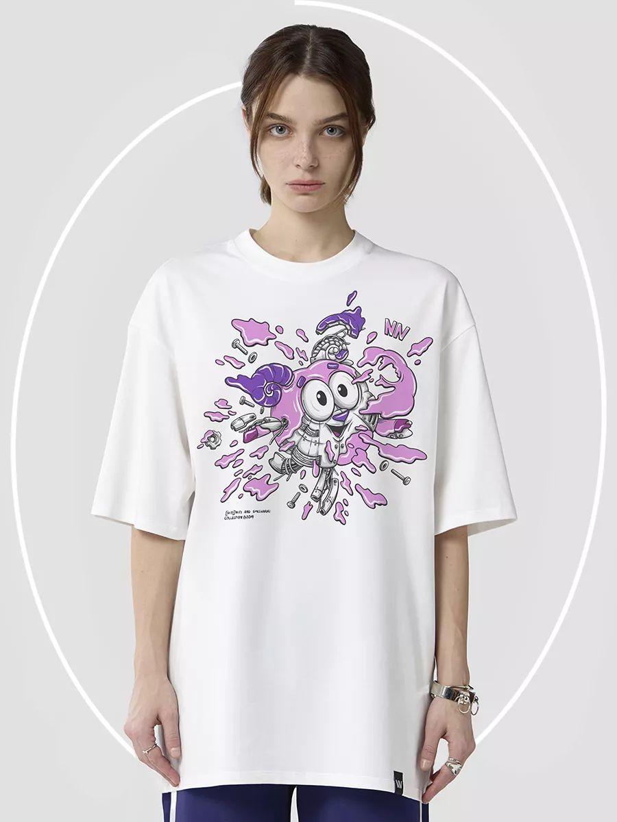 Kikoriki print T‑shirt 4XL