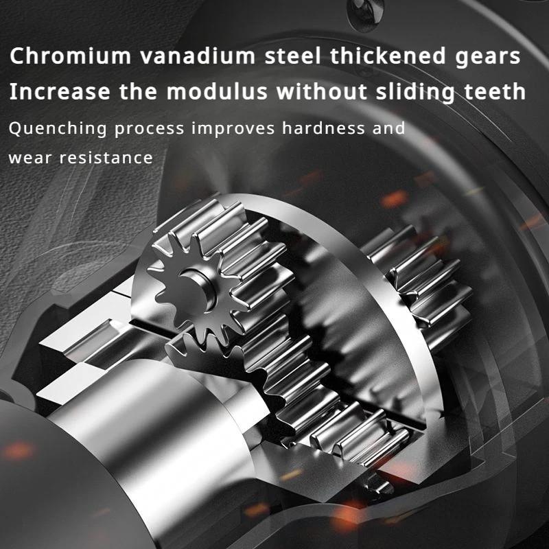 220W/300W Lithium Cordless Electric Wrench 3/8 Inch Right Angle Ratchet Wrench Drill Disassembly Nut Repair Tool