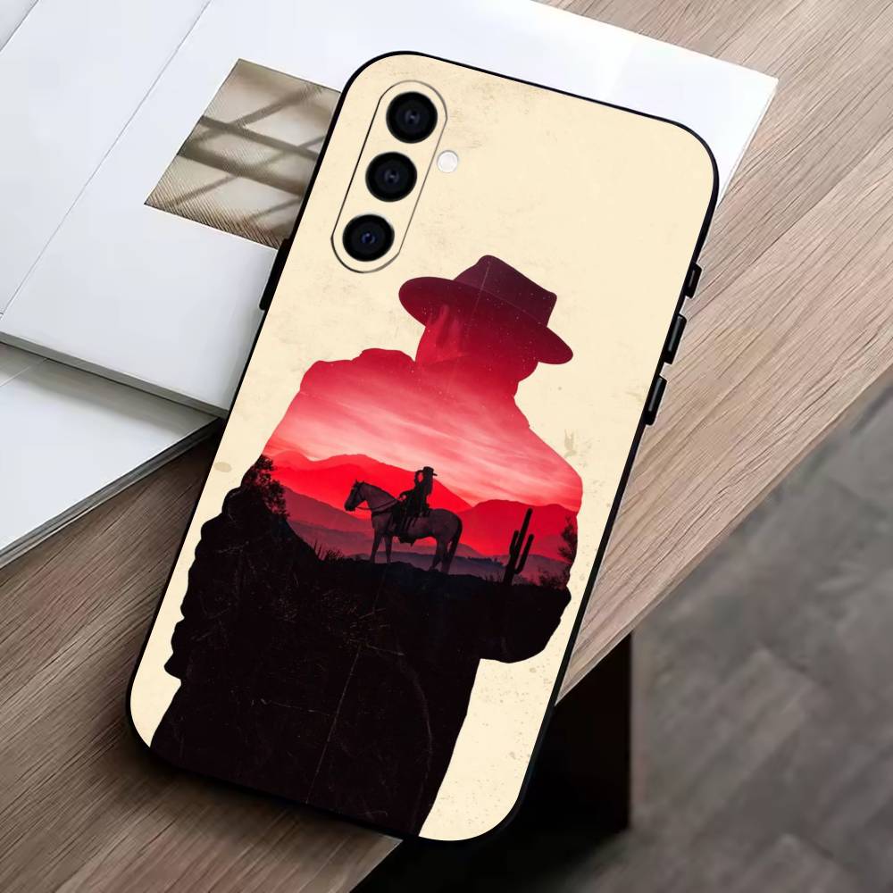 game of the-Red Dead Redemption 2  Phone Case For Samsung Galaxy A73,A72,A71,A70,A53,A52,A51,Soft Silicone Black Cover