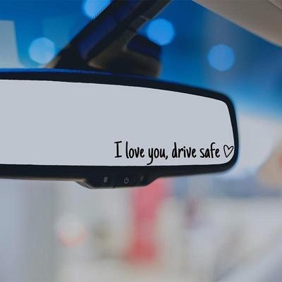 Vízálló PVC "Drive Safe" visszapillantó tükör autómatrica