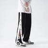 Men's 2022 Summer Trendy Full-Breasted Casual Cuff Button Pants In Hong Kong Style.