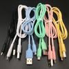 Macaron-Style Fast Charging Cable: Micro USB, Type-C & iPhone Compatible