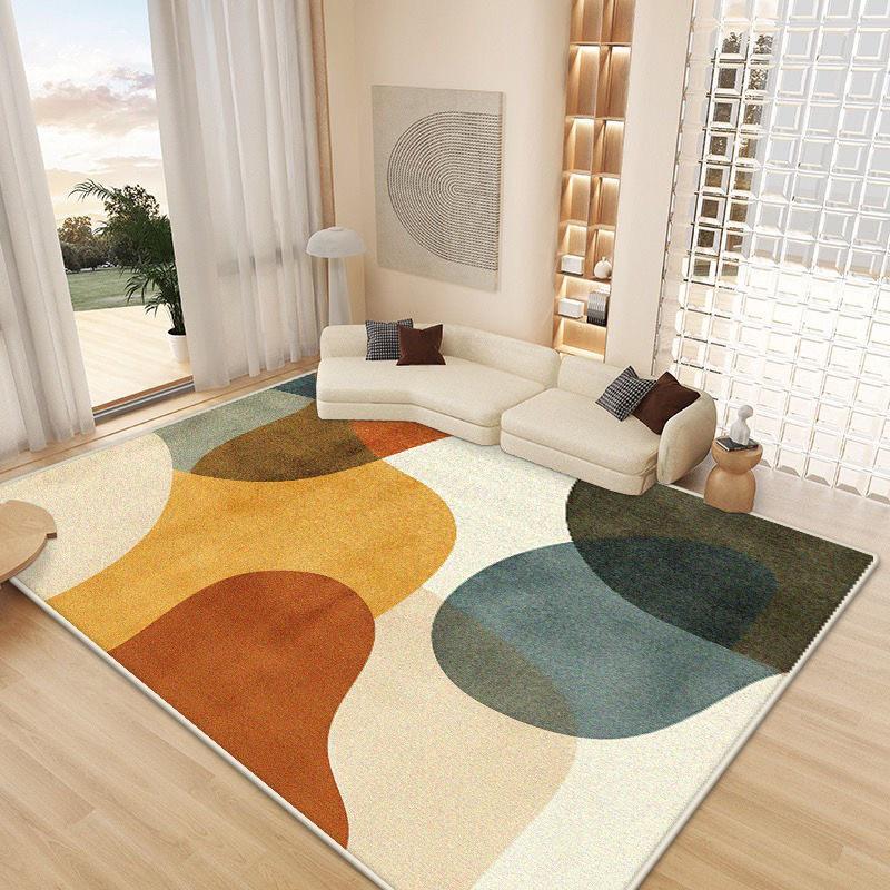 Modern Abstract Geometric Carpet for Living Room Anti-slip Bedroom Lounge Washable Mats Creative Decoration Large Area Soft Rugs
