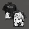 Gothic Yk Frieren Beyond Journeys End Tshirt Anime Washed Oversized T Shirt Men Women Clothing High Quality Cotton Tee Tops