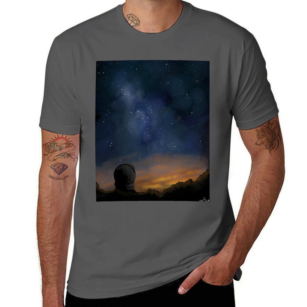 Ruimte (1) T-shirt Grote Maat Ronde Hals T-shirt