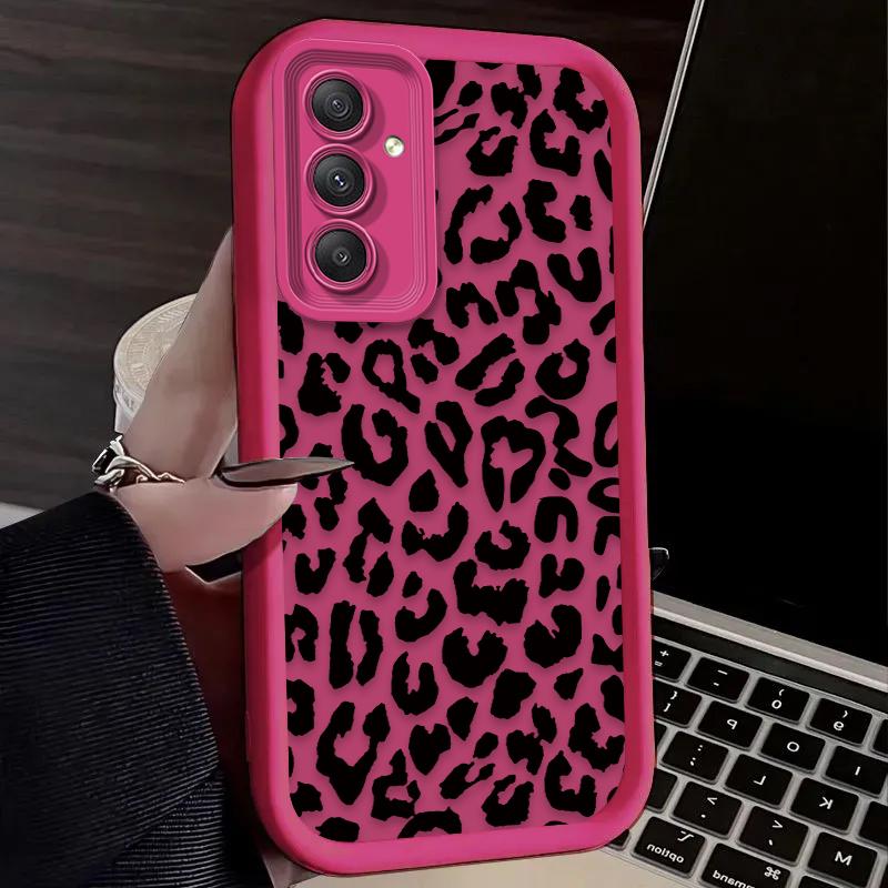 Coole Schwarze Leopardenmuster Hülle Für Samsung Galaxy A54 A05 A05S A34 A24 A14 A53 A33 A23 A13 A52 A52S A32 A22 A12 A71 A51 A31 A50