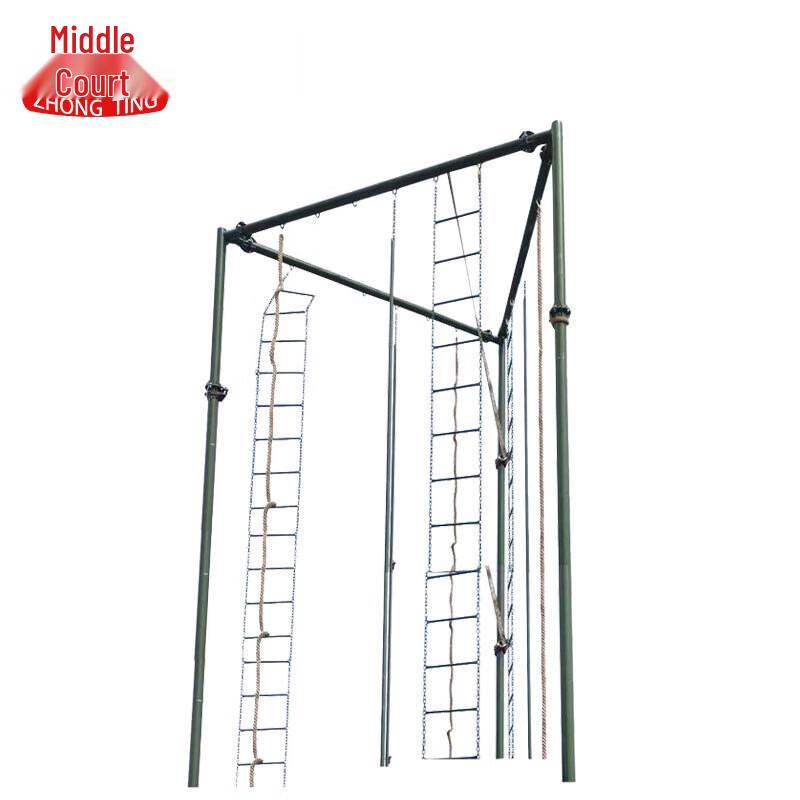 Three-Sided Multi-Activity Climbing Frame