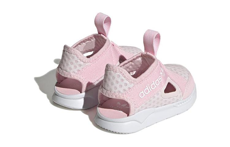 Adidas Originals 360 Sandals Elastic Band Children's Sandals Pink White Kids' FZ5617