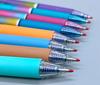 Thick Barrel Erasable Click Pen 0.5mm Bullet Tip, Blue/Black