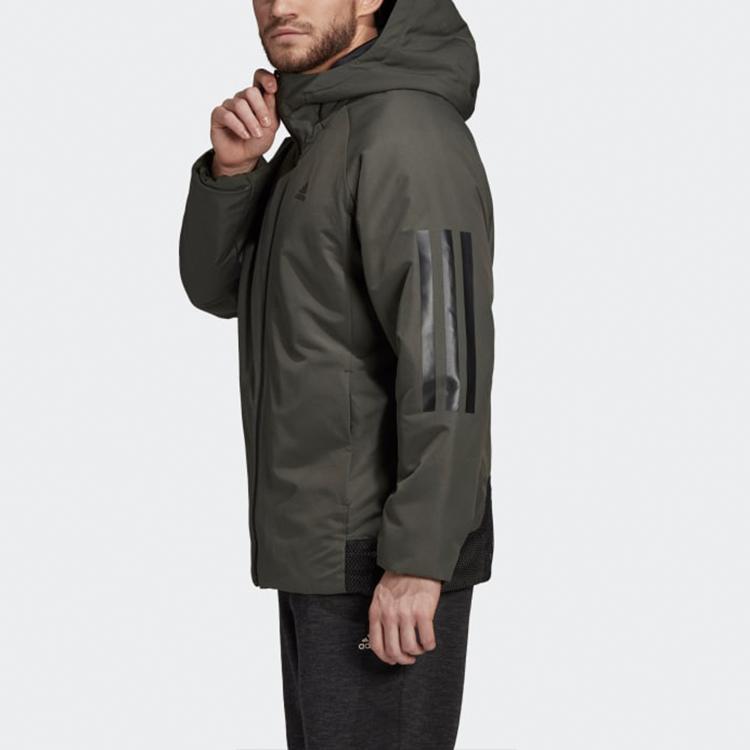 adidas Puffer Jacket Winter Men's Dark Earthy Brown DZ1399