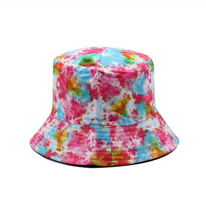 Cotton Double-Sided Fisherman'S Hat Children'S Spring And Summer Trendy Men'S Versatile Printed Sun Hat Outdoor Street Basin Hat