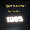 1987 Birth Year Reflective Car Decal - 1986 Bold Number Sticker for Creative Warning