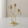 2026 Hot Metal Style Candle Holders Simple Golden Wedding Decoration Bar Party Living Room Home Decor Candlestick Tabletop Decor