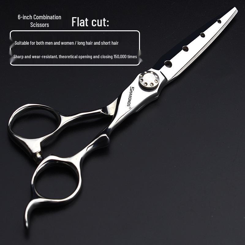 6-inch Professional Hairdressing Scissors: Straight, Serrated, and Thinning Styles