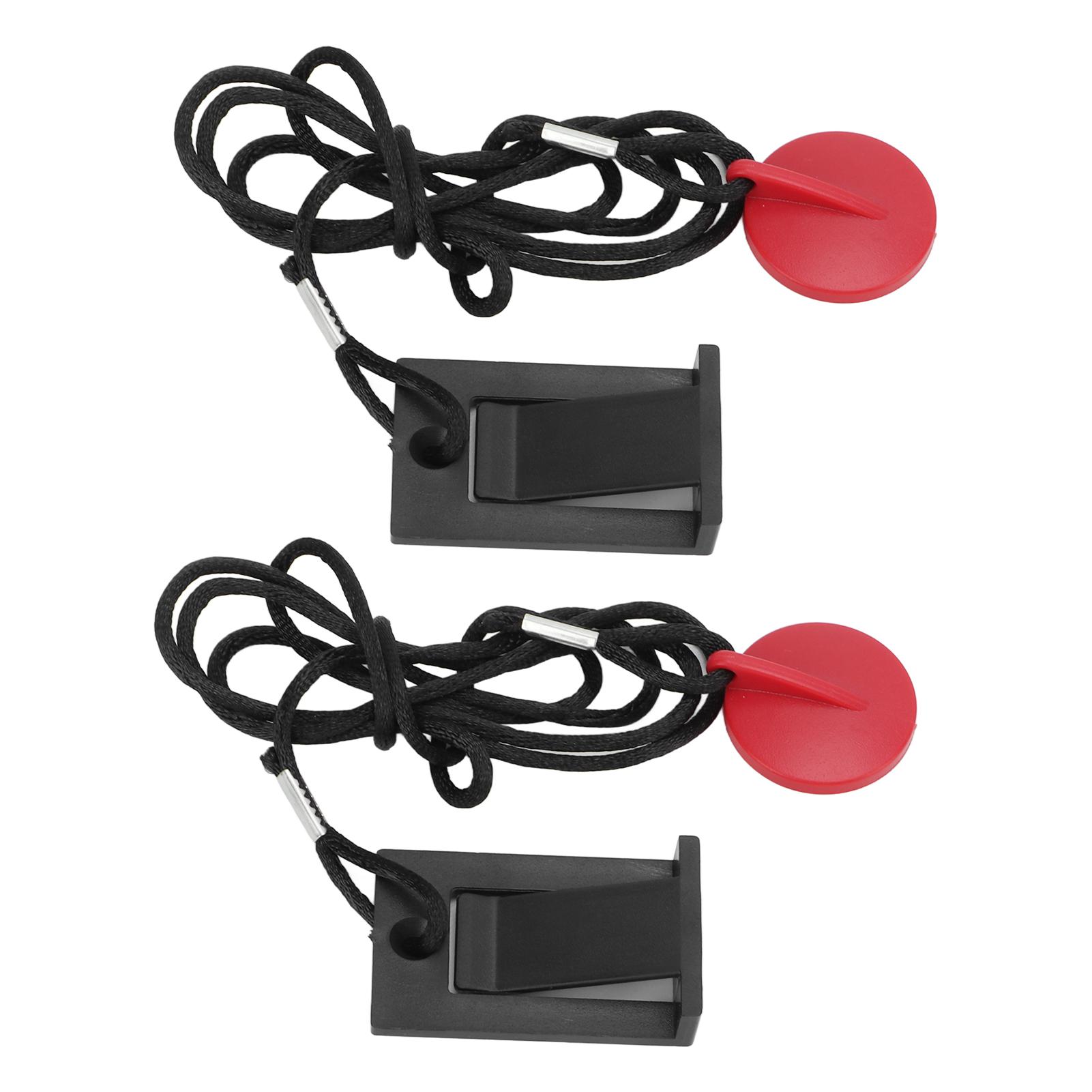 

2 шт. Универсальный магнитный ключ безопасности для беговой дорожки, компактный, простой в эксплуатации ключ безопасности для беговых дорожек