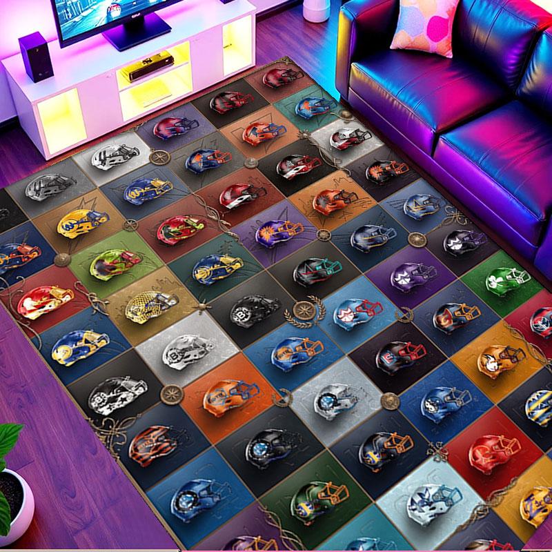 NFL Print Rug, Washable Floor Carpet, For Entryway Dorm Laundry Room Office Study, Home Decor Birthday Christmas Gift