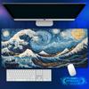 90x40cm Van Gogh Japanese Wave Mouse Pad The Great Wave Hd Extended Gaming Keyboard Mats Large Starry Wave Gamer Mousepad