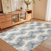Boho Home Decor Area Rug Ethnic Floral Medallion Print Non Slip Floor Carpet for Living Room Bedroom