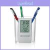 Transparent Pen Acrylic Storing Electronic Calendars Clock Supplies Decoration