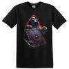 Skull Tarot Card T Shirt Gothic Occult Art W/ Red Blue Grunge Graphic Tee Print