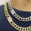 13 Mm New Style Design Easy Clasp Cuban Link Chain Iced Necklace Hip Hop Full Cz Bling Heavy Man Miami Cuban Chain Mens